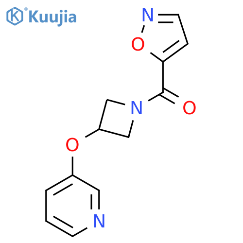 3-{1-(1,2-oxazole-5-carbonyl)azetidin-3-yloxy}pyridine structure