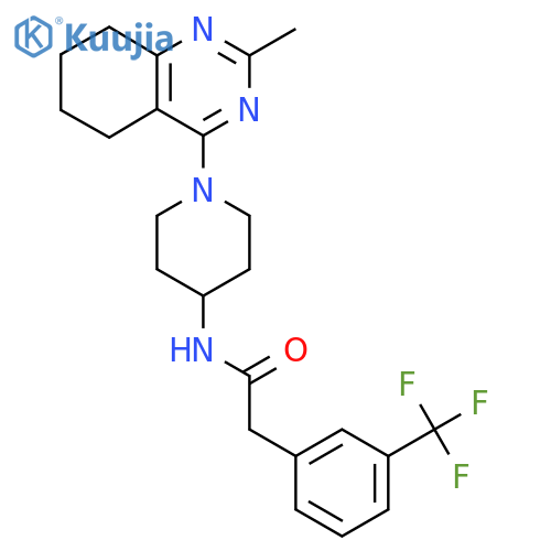 N-1-(2-methyl-5,6,7,8-tetrahydroquinazolin-4-yl)piperidin-4-yl-2-3-(trifluoromethyl)phenylacetamide structure