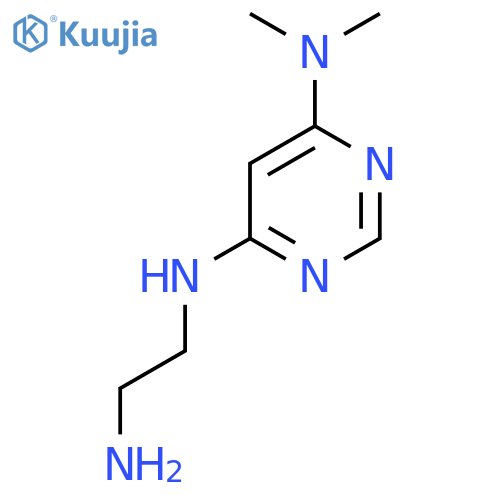 N4-(2-aminoethyl)-N6,N6-dimethylpyrimidine-4,6-diamine structure