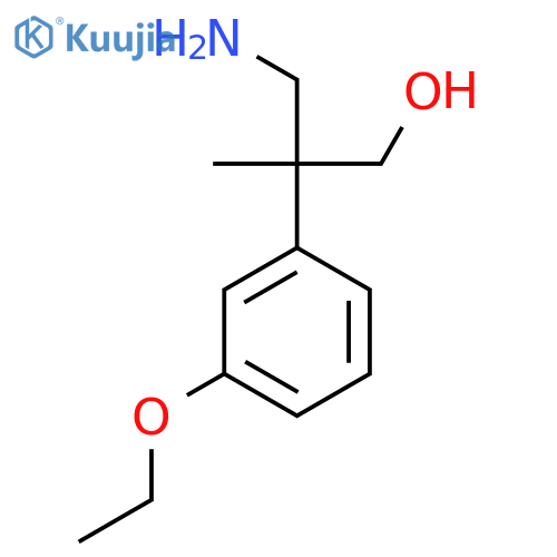 3-amino-2-(3-ethoxyphenyl)-2-methylpropan-1-ol structure