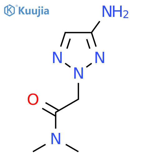 2-(4-amino-2H-1,2,3-triazol-2-yl)-N,N-dimethylacetamide structure