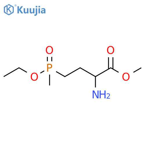Methyl 2-amino-4-(ethoxymethylphosphinyl)butanoate structure
