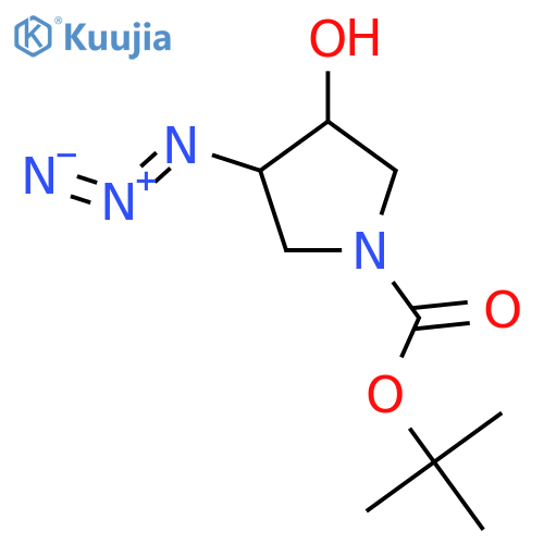 tert-butyl (3S,4S)-3-azido-4-hydroxy-pyrrolidine-1-carboxylate structure