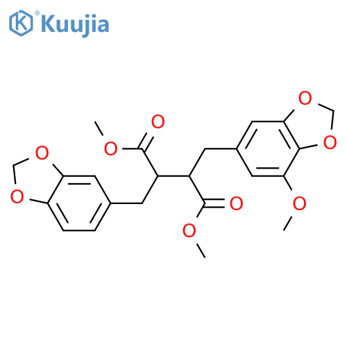 3,3',4,4',5-Pentahydroxy-8,8'-lignan-9,9'-dioic acid; (8R*,8'R*)-form, 3,4:3',4'-Bis(methylene), 5-Me ether, di-Me ester structure