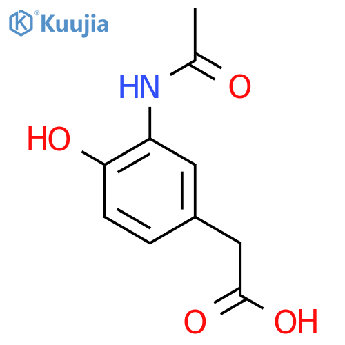 2-(3-Acetamido-4-hydroxyphenyl)acetic acid structure