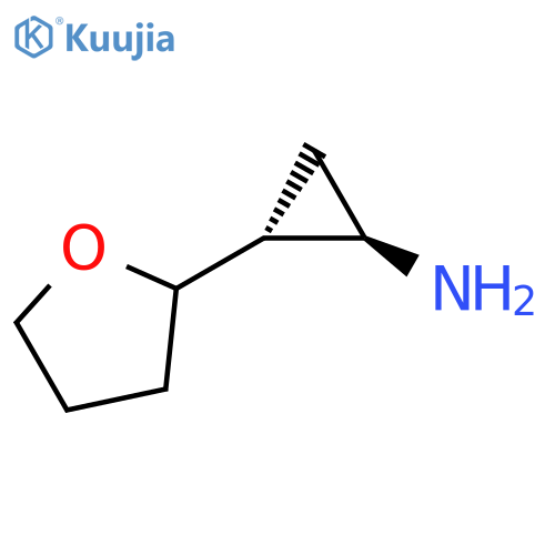 rac-(1R,2R)-2-(oxolan-2-yl)cyclopropan-1-amine structure