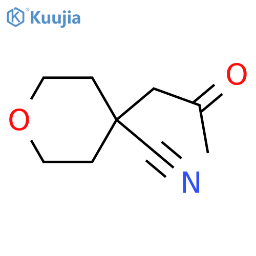 4-(2-Oxopropyl)oxane-4-carbonitrile structure
