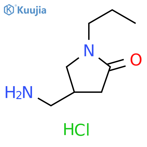 4-(aminomethyl)-1-propylpyrrolidin-2-one hydrochloride structure