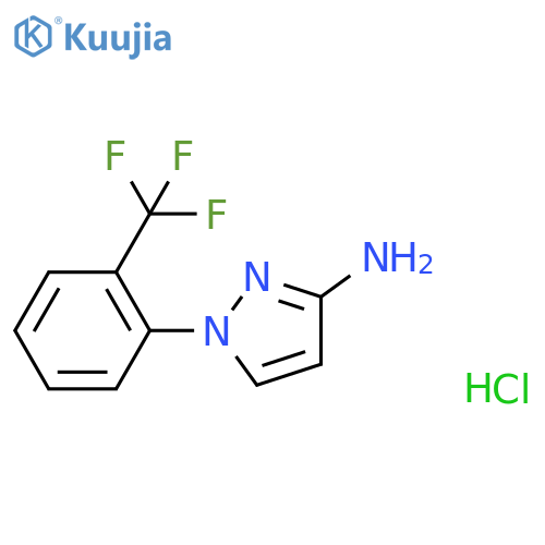 1-2-(trifluoromethyl)phenyl-1H-pyrazol-3-amine hydrochloride structure