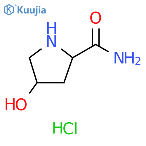4-hydroxypyrrolidine-2-carboxamide hydrochloride structure