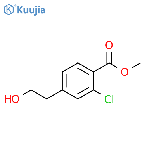 methyl 2-chloro-4-(2-hydroxyethyl)benzoate structure