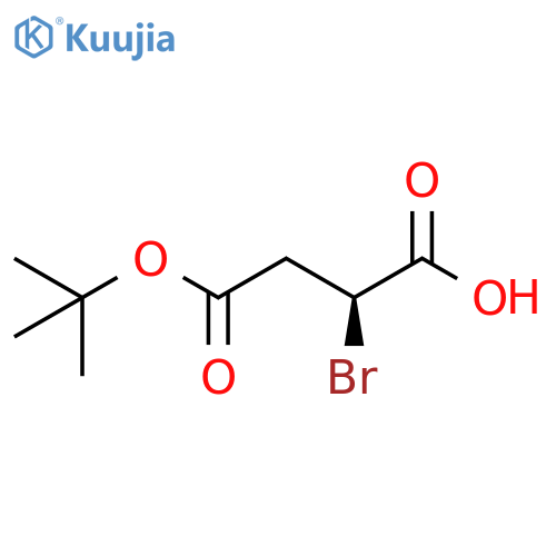 (S)-2-bromo-4-(tert-butoxy)-4-oxobutanoic acid structure