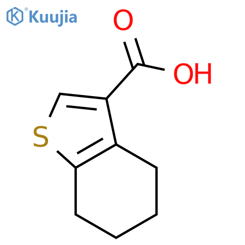 4,5,6,7-Tetrahydro-1-benzothiophene-3-carboxylic Acid structure