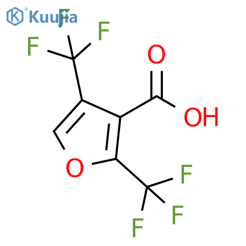 3-Furancarboxylic acid, 2,4-bis(trifluoromethyl)- structure