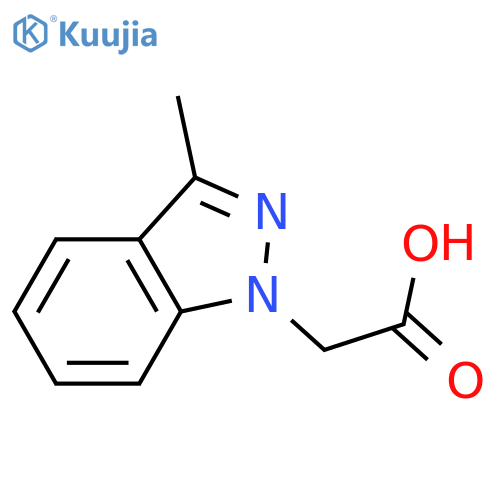 2-(3-methyl-1H-indazol-1-yl)acetic acid structure