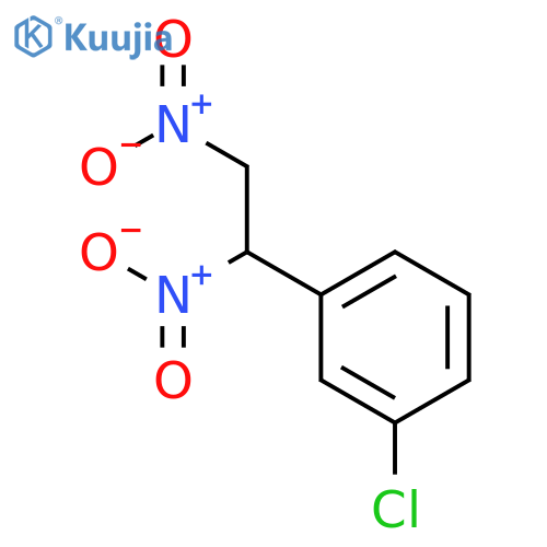 Benzene, 1-chloro-3-(1,2-dinitroethyl)- structure