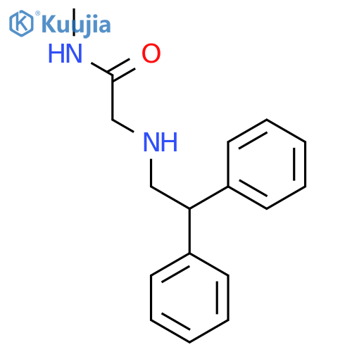 2-(2,2-diphenylethyl)amino-N-methylacetamide structure