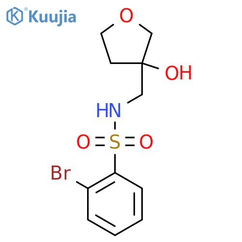 2-bromo-N-(3-hydroxyoxolan-3-yl)methylbenzene-1-sulfonamide structure
