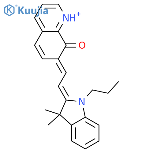 8(7H)-Quinolinone,7-[2-(1,3-dihydro-3,3-dimethyl-1-propyl-2H-indol-2-ylidene)ethylidene]- structure