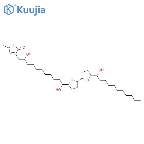3-(12,15:16,19-Diepoxytriacontyl)-5-methyl-2(5H)-furanone; (14S,17S,18S,21S)-form, 4R,13R,22S-Trihydroxy structure
