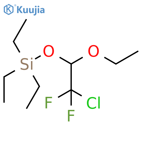 (2-Chloro-1-ethoxy-2,2-difluoroethoxy)triethylsilane structure