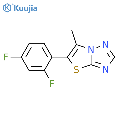 Thiazolo[3,2-b][1,2,4]triazole, 5-(2,4-difluorophenyl)-6-methyl- structure