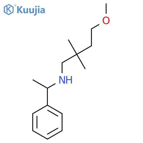 (4-Methoxy-2,2-dimethylbutyl)(1-phenylethyl)amine structure