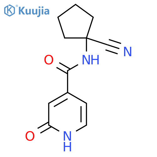 N-(1-Cyanocyclopentyl)-2-oxo-1H-pyridine-4-carboxamide structure