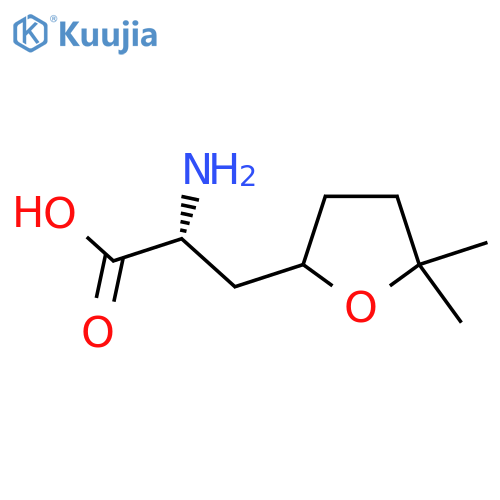 (2R)-2-Amino-3-(5,5-dimethyloxolan-2-yl)propanoic acid structure