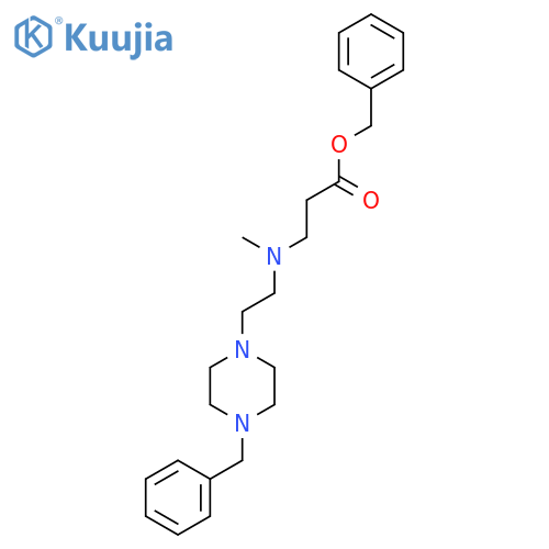 benzyl 3-{2-(4-benzylpiperazin-1-yl)ethyl(methyl)amino}propanoate structure