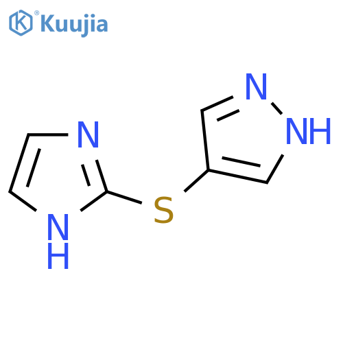 2-(1H-pyrazol-4-ylsulfanyl)-1H-imidazole structure