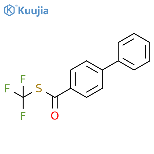 S-(Trifluoromethyl) [1,1'-biphenyl]-4-carbothioate structure