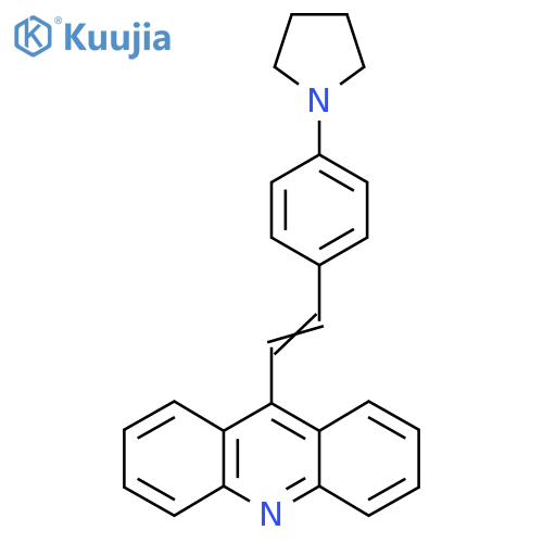 9-{2-[4-(Pyrrolidin-1-YL)phenyl]ethenyl}acridine structure