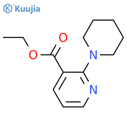 Ethyl 2-(piperidin-1-yl)pyridine-3-carboxylate structure
