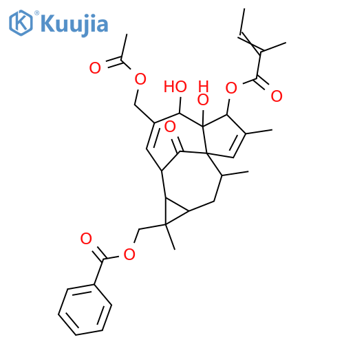 3,4,5,17,20-Pentahydroxy-1,6-ingenadien-9-one; (3β,4β,5β)-form, 17-Benzoyl, 3-angeloyl, 20-Ac structure