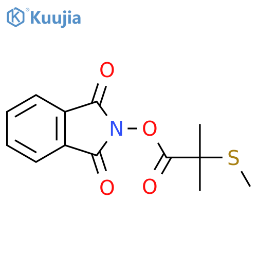 1,3-dioxo-2,3-dihydro-1H-isoindol-2-yl 2-methyl-2-(methylsulfanyl)propanoate structure