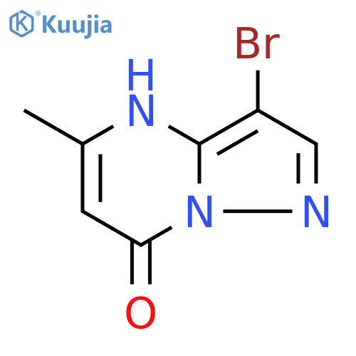 3-bromo-5-methyl-4H,7H-pyrazolo1,5-apyrimidin-7-one structure