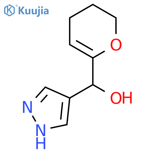 (3,4-Dihydro-2H-pyran-6-yl)(1H-pyrazol-4-yl)methanol structure