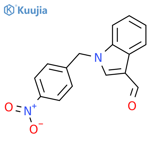 1-(4-Nitrobenzyl)-1H-indole-3-carbaldehyde structure