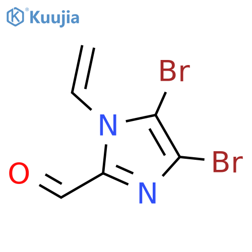 1H-Imidazole-2-carboxaldehyde, 4,5-dibromo-1-ethenyl- structure