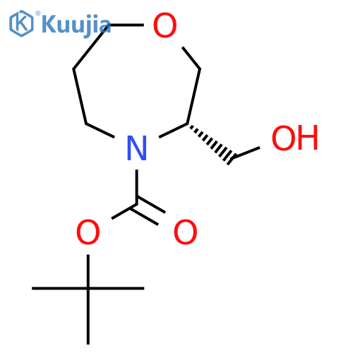 Tert-butyl (3S)-3-(hydroxymethyl)-1,4-oxazepane-4-carboxylate structure