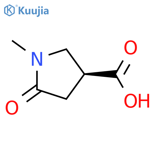 (3S)-1-methyl-5-oxopyrrolidine-3-carboxylic acid structure