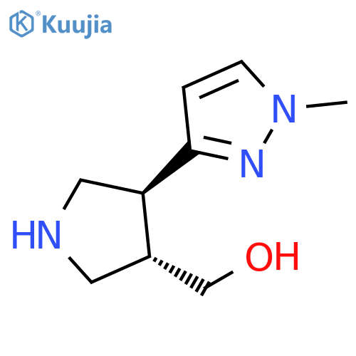 (3S,4S)-4-(1-methyl-1H-pyrazol-3-yl)pyrrolidin-3-ylmethanol structure