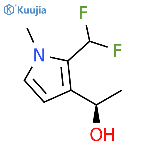 (1R)-1-2-(difluoromethyl)-1-methyl-1H-pyrrol-3-ylethan-1-ol structure