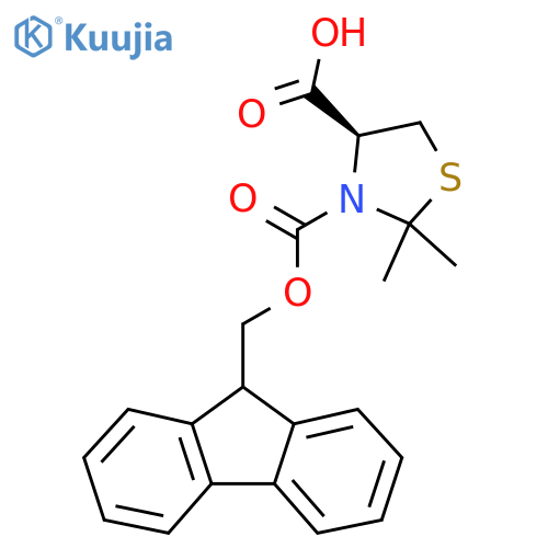 Fmoc-(4-s)-2,2-dimethyl-1,3-thiazolidine-4-carboxylic acid structure
