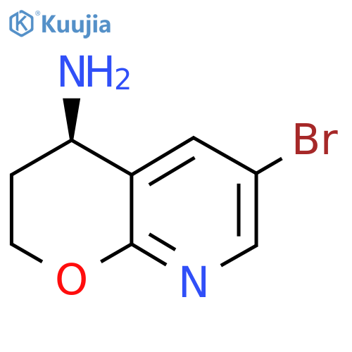 (R)-6-Bromo-3,4-dihydro-2H-pyrano[2,3-b]pyridin-4-ylamine structure