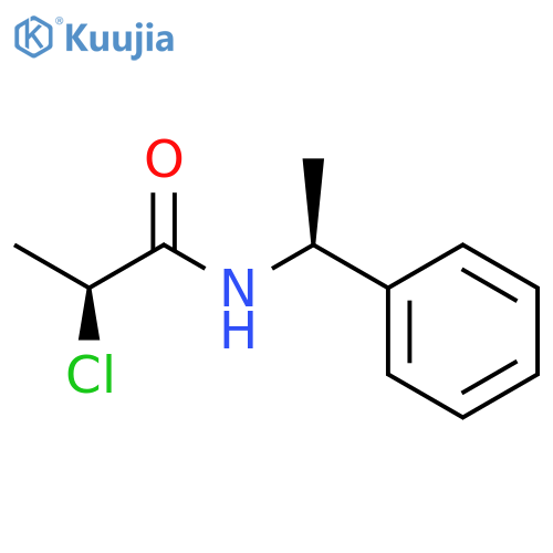 Propanamide, 2-chloro-N-[(1S)-1-phenylethyl]-, (2S)- structure