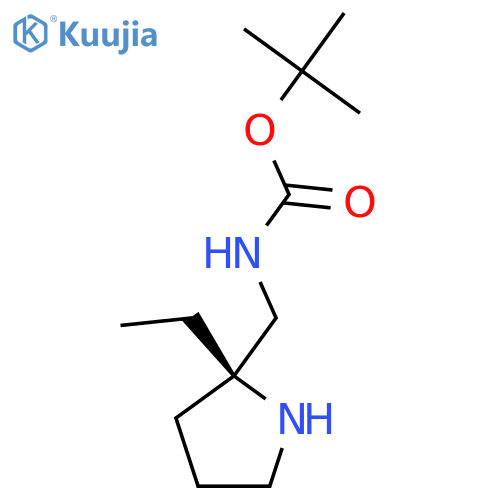 (R)-Tert-Butyl ((2-ethylpyrrolidin-2-yl)methyl)carbamate structure