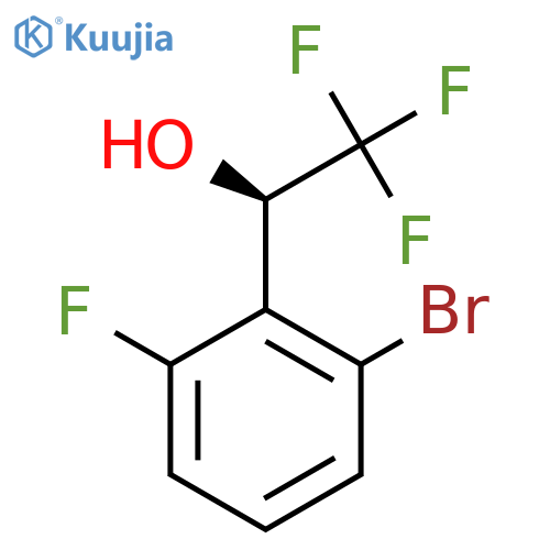 (1R)-1-(2-bromo-6-fluorophenyl)-2,2,2-trifluoroethan-1-ol structure