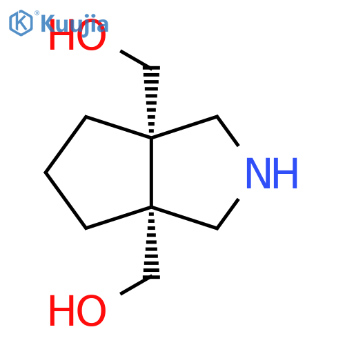 (3aR,6aS)-6a-(hydroxymethyl)-octahydrocyclopentacpyrrol-3a-ylmethanol structure